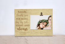 Load image into Gallery viewer, Bridesmaid Gift Idea, Thank You For Being By My Side, Personalized Wedding Gift From The Bride
