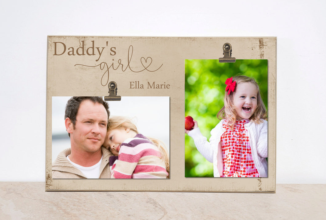 Daddy's Girl Personalized Photo Clip Frame Valentines Day Gift