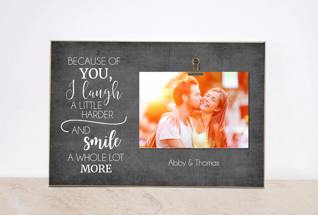 Anniversary Gift For Boyfriend, Personalized Photo Frame, Christmas Gift For Wife, Gift For Couples, Engagement Gift, Friendship Gift