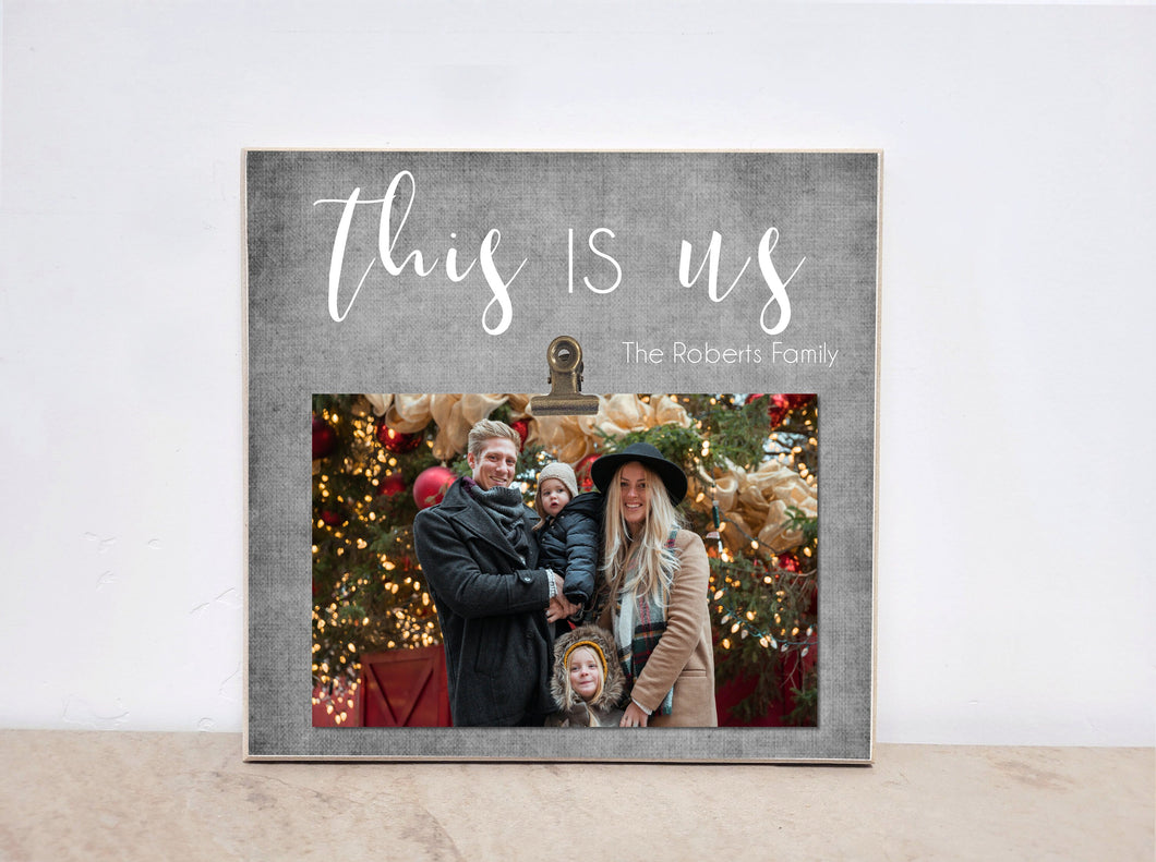 This Is Us Personalized Photo Frame, Christmas Day Gift or Wedding Gift Couples, Engagement Gift For Her, Custom Picture Frame
