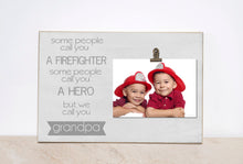 Load image into Gallery viewer, Firefighter Photo Frame, Christmas  Gift For Firefighter, Fireman Grandpa Picture Frame, Firefighter Gift, Father&#39;s Day Gift For Grandpa
