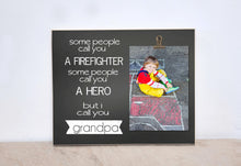 Load image into Gallery viewer, Firefighter Photo Frame, Christmas  Gift For Firefighter, Fireman Grandpa Picture Frame, Firefighter Gift, Father&#39;s Day Gift For Grandpa
