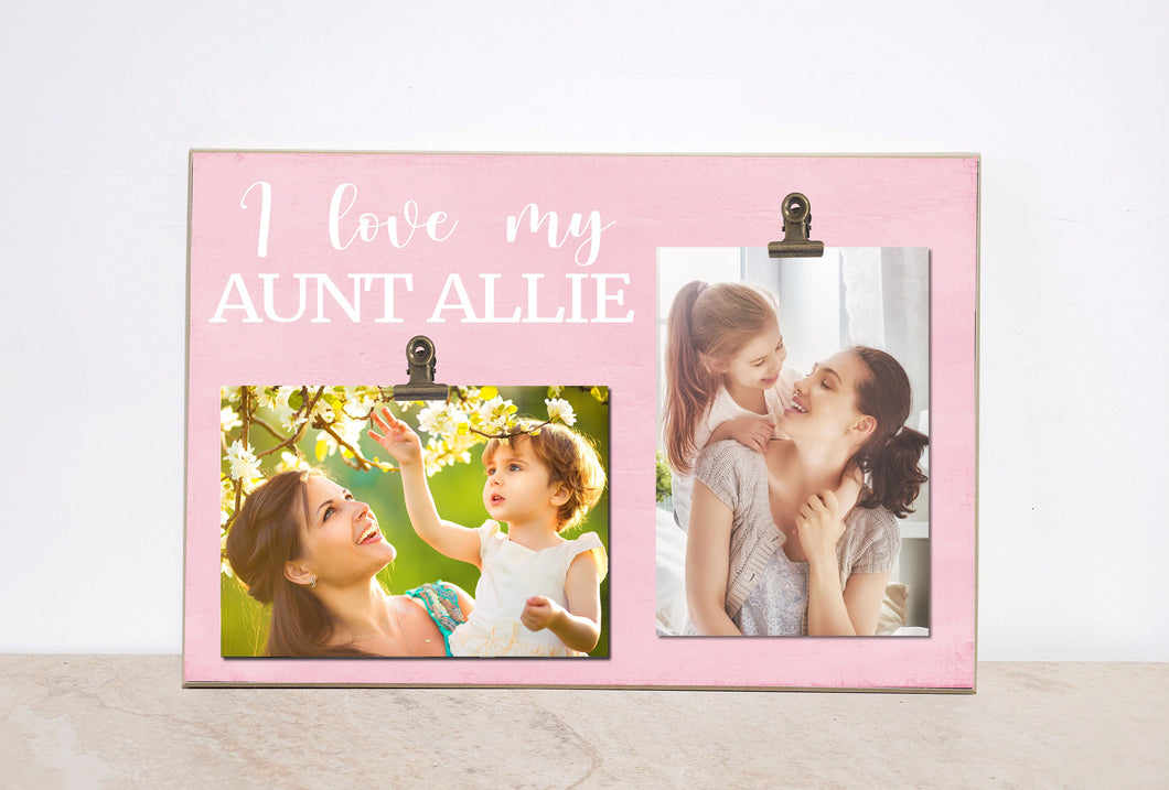 Personalized Auntie Photo Frame, Valentines Gift For Auntie, Custom Picture Frame Aunt Gift, Aunt Picture Frame, Auntie Gift, Gift For Aunt
