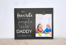 Load image into Gallery viewer, Personalized Photo Frame, Christmas Gift For Grandpa {My Favorite People Call Me Grandpa, Grampy}  Personalized Gift, Picture Frame
