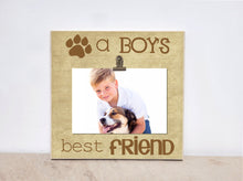 Load image into Gallery viewer, Pet Picture Frame -- A Boy&#39;s Best Friend -- 8x8 Dog Frame, Dog Lover Gift, Gifts for Boys
