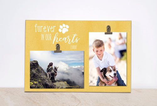 Pet Picture Frame - Furever in my Heart - Dog Frame, Pet Loss Frame; Dog Lover's Gift, Gift for Pets, Pet Sympathy Gift