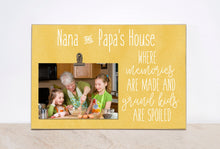 Load image into Gallery viewer, Personalized Picture Frame Gift For Grandma {Grandma&#39;s House... Memories are Made} Custom Photo Frame, Christmas Gift Grandparents Day Gift
