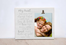 Load image into Gallery viewer, Personalized Aunt Photo Frame, Valentines Day Gift For Aunt, Custom Picture Frame, Auntie Gift, Custom Picture Frame, Mother&#39;s Day Gift
