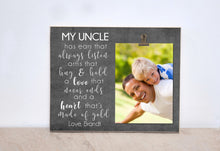 Load image into Gallery viewer, Personalized Uncle Photo Frame, Valentines Day Gift For Uncle, Custom Picture Frame, Uncle Gift, Custom Picture Frame, Father&#39;s Day Gift
