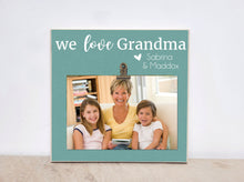 Load image into Gallery viewer, Christmas  Gift For Grandma, Personalized Photo Frame  {WE LOVE Grandma} Picture Frame, Custom Frame, Birthday Gift For Grandma
