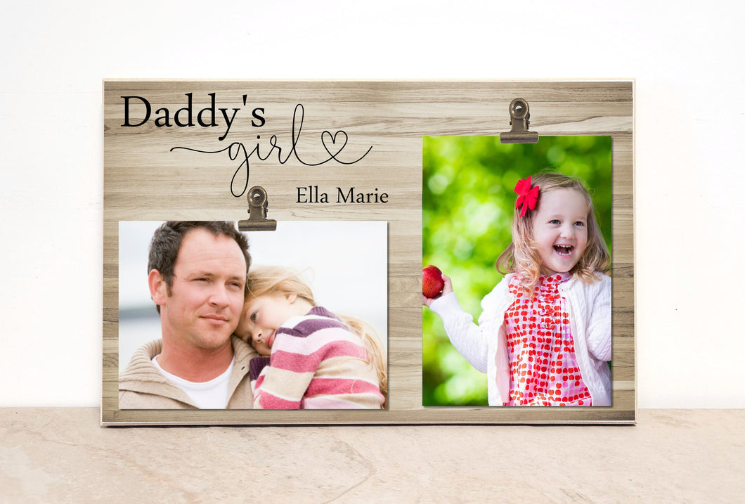 Daddy's Girl, Father Daughter Photo Frame, Personalized Picture Frame For Dad, Daddy Birthday Gift From Daughter, Valentines Day Gift