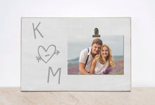 Load image into Gallery viewer, Personalized Picture Frame For Christmas, 5 Year Anniversary Gift For Her, Wedding Anniversary Gift For Him, Custom Photo Frame
