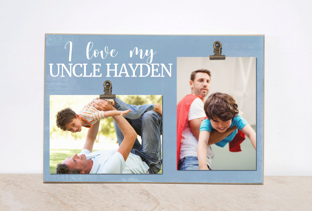 Personalized Uncle Photo Frame, Valentines Day Gift For Uncle, Custom Picture Frame, Uncle Gift, Custom Picture Frame