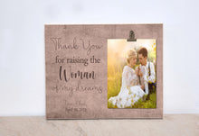 Load image into Gallery viewer, Mother Of The Bride Gift From Groom, Wedding Thank You Gift,  Wedding Ideas, Custom Photo Frame  {Raising The Girl Of My Dreams}
