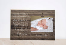Load image into Gallery viewer, Memorial Gift, Infant Loss Gift, Memories Photo Frame {Left Your Print Upon Our Hears Forever} Miscarriage, Sympathy Gift, Picture Frame
