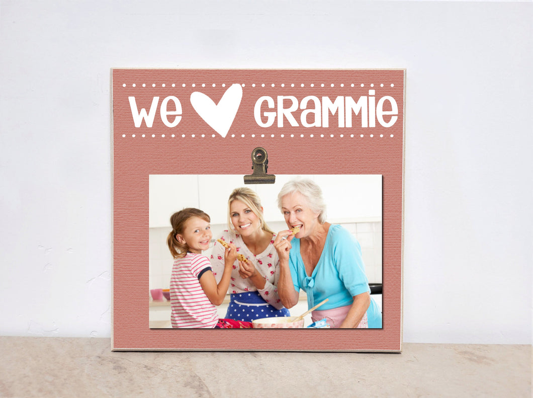 Custom Picture Frame Gift For Grandma, Gift For Nana, Gift For Mimi  {We HEART Grammie} Personalized Photo Frame Grandma Gift, Gift for Her
