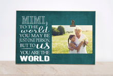 Load image into Gallery viewer, Valentines Day Gift for Dad, Birthday Gift For Dad, To Me You Are The World, Custom Photo Frame, Personalized Picture Frame, Gift For Him
