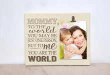 Load image into Gallery viewer, Valentines Day Gift for Dad, Birthday Gift For Dad, To Me You Are The World, Custom Photo Frame, Personalized Picture Frame, Gift For Him
