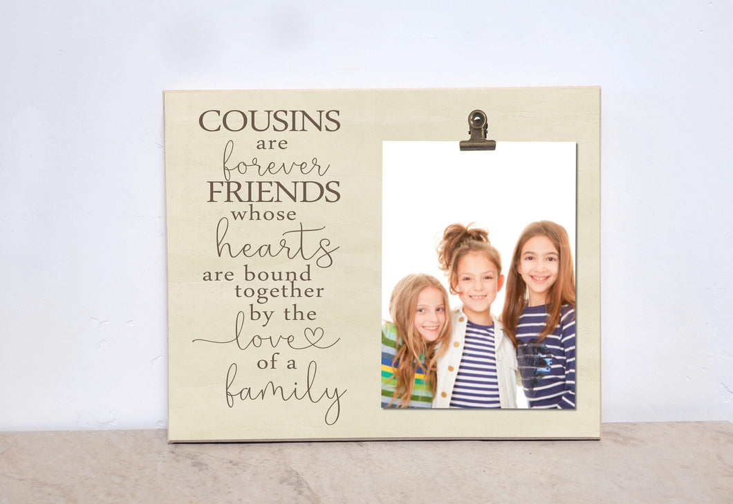 Cousins Photo Frame, Gift For Cousins, Family Gift, Christmas Gift For Cousin, Cousins Gift, Custom Picture Frame, Personalized Gift Idea