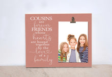 Load image into Gallery viewer, Cousins Photo Frame, Gift For Cousins, Family Gift, Christmas Gift For Cousin, Cousins Gift, Custom Picture Frame, Personalized Gift Idea
