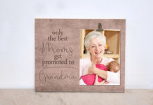 Load image into Gallery viewer, Baby Reveal Idea, Pregnancy Announcement Photo Frame {Mom Promoted to Grandma}Picture Frame, Christmas Gift For Mom, Gift for Grandma 8x12

