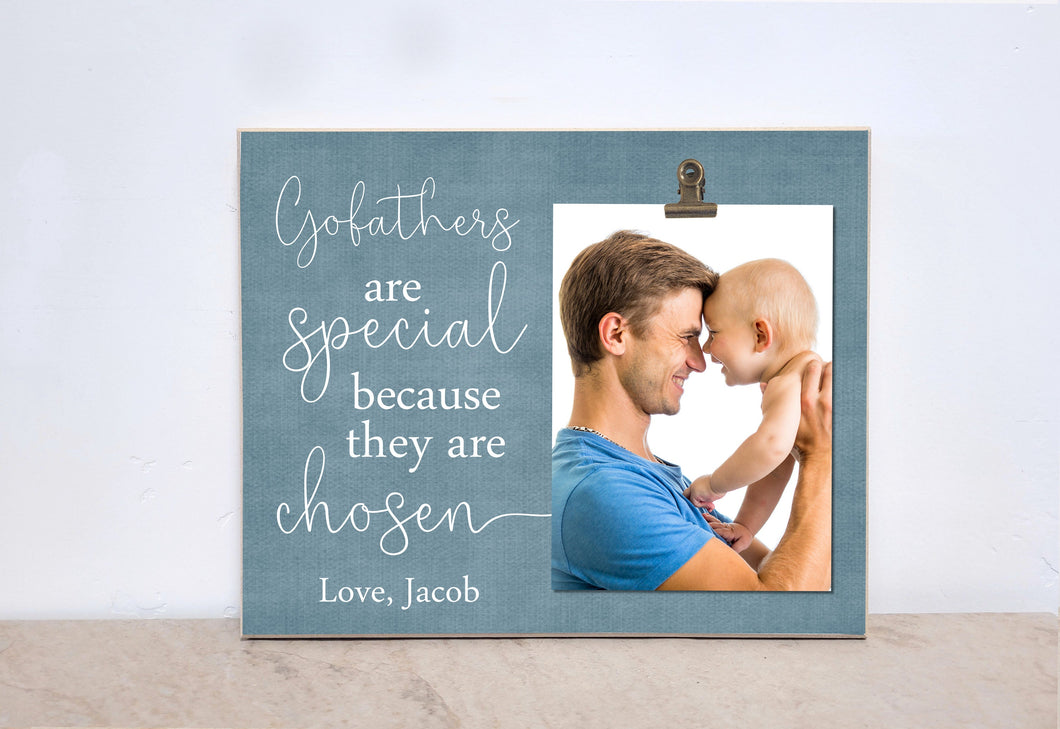 Godparent Gift, Gift For Godfather, Godfathers Are Special, Personalized Photo Frame, Godfather Proposal, Picture Frame, Baptism Gift