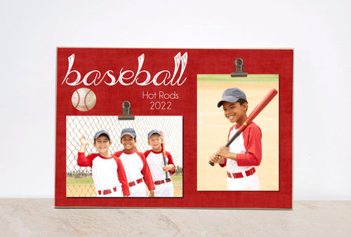 Baseball Photo Frame, Team Picture Frame, Baseball Gift, Sports Photo Frame, Sports Team Photo Display, Personalized Frame, Custom Gift Idea