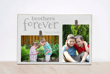Load image into Gallery viewer, Valentine Gift For Brother, Personalized Picture Frame Brothers Gift, Custom Photo Frame{Brothers Forever} Boy Bedroom Decor, Brothers Frame
