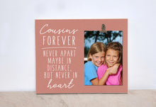 Load image into Gallery viewer, Cousins Gift Picture Frame, Cousins Photo Frame, COUSINS Forever, Christmas Gift For Cousins, Moving Away Gift, Cousins Gift, Gift For Her
