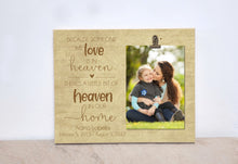 Load image into Gallery viewer, Memorial Picture Frame, Sympathy Gift Idea, Memorial Gift, In Memory Photo Frame, Funeral Gift, Bereavement Gift {...Heaven In Our Home}
