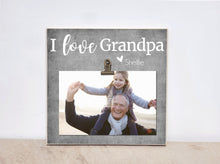 Load image into Gallery viewer, Personalized Photo Frame, Grandpa Frame, Christmas Day Gift For Grandpa, Gift For Papa {I LOVE Grandpa}  Picture Frame, Grandpa Gift
