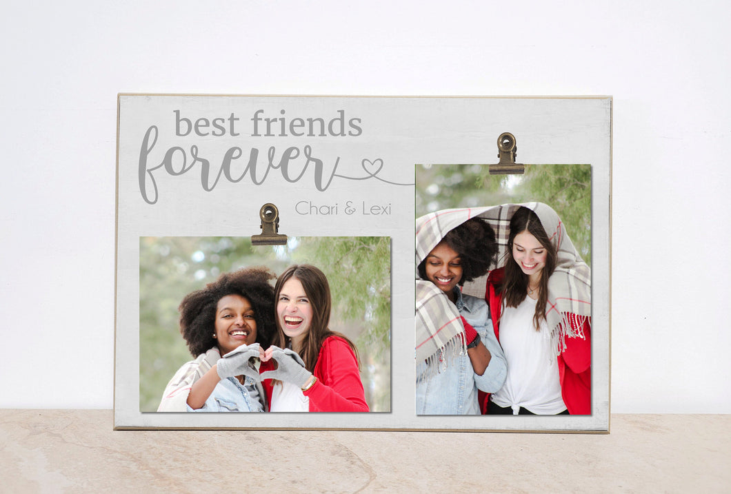 Best Friends Photo Frame Valentines Gift, Personalized Picture Frame, Going Away Gift For Best Friend, Best Friend Birthday Gift Idea, 8x12