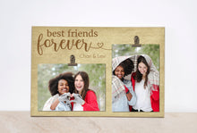 Load image into Gallery viewer, Best Friends Photo Frame Valentines Gift, Personalized Picture Frame, Going Away Gift For Best Friend, Best Friend Birthday Gift Idea, 8x12
