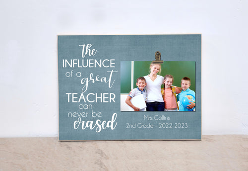 Personalized Gift For Teacher, Teacher Appreciation Gift, Best Teacher Ever, Picture Frame, Teacher Thank You Gift,  Teacher Photo Frame