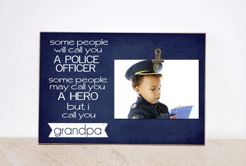 Christmas  Gift For Police Officer; Blue Line Gift, Police Officer Gift, Gift For Him, Gift For Grandpa, Grandpa Gift, Father's Day Gift