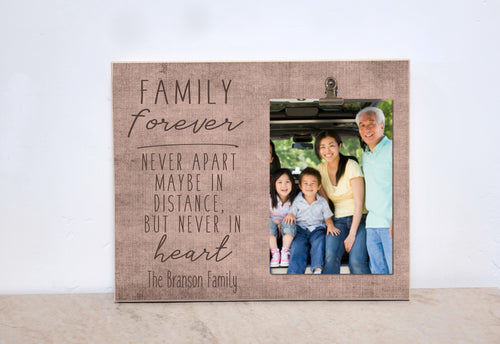 Family Picture Frame, Family Gift Frame, Moving Away Gift, Housewarming Gift, Going Away Gift, Christmas Gift For Family, Family Photo Frame