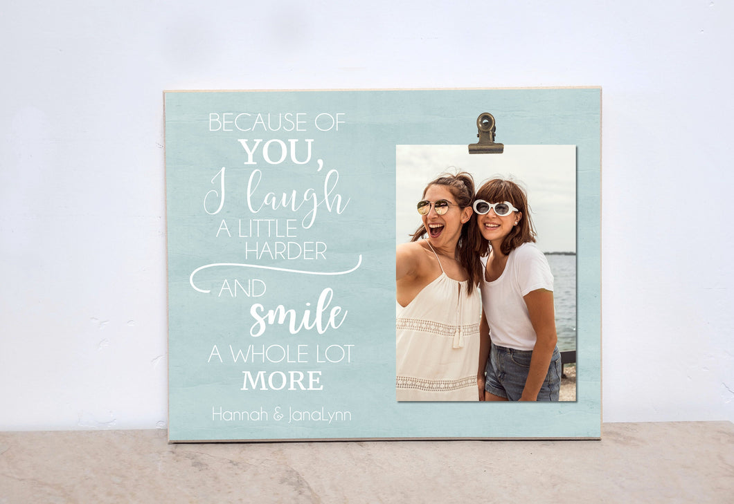 Valentines Gift For Friend, Personalized Photo Frame, Gift For Best Friend, Friends Picture Frame, Friendship Gift, Thank You Gift For Her