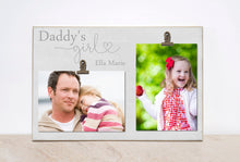Load image into Gallery viewer, Daddy&#39;s Girl Personalized Photo Clip Frame Valentines Day Gift
