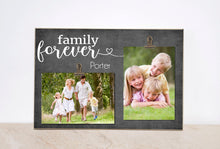 Load image into Gallery viewer, Family Photo Frame, Custom Picture Frame, Personalized Gift For Family, Christmas Gift For Family, Family Picture Frame, Family Is Forever
