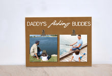 Load image into Gallery viewer, Daddy&#39;s Fishing Buddies Photo Frame, Valentines Gift Idea For Dad, Daddy Gift, Gift For Dad, Gift For Grandpa, Personalized Picture Frame
