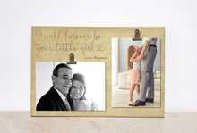 Load image into Gallery viewer, Father Of The Bride Gift, Father Daughter Picture Frame, Personalized Gift For Dad, Wedding Ideas, Custom Photo Frame, Wood Frame, 8x12

