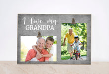 Load image into Gallery viewer, Personalized Grandpa Photo Frame, Christmas  Gift For Grandpa, Custom Picture Frame, Grandpa Gift, Grandchildren Photo Frame, Wood Frame

