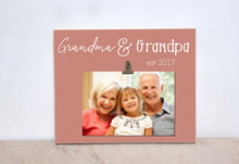 Load image into Gallery viewer, Grandchildren Photo Frame Gift For Grandparents, Personalized Picture Frame for Grandparents, Mimi and Papa est, Christmas Gift Idea
