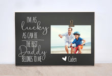 Load image into Gallery viewer, Christmas Gift Idea For Grandpa, Gift For Papa {... Best Papa In The World Belongs To Me}  Personalized Picture Frame, Custom Gift
