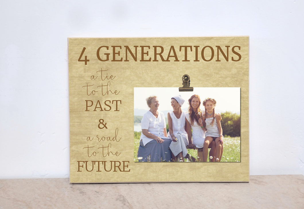 Four Generation Photo Frame, Christmas Gift Idea, 4 Generation Picture Frame, Mother's Day Gift, Father's Day Gift, Generation to Generation