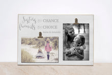 Load image into Gallery viewer, Valentine Gift For Sister, Personalized Picture Frame Sisters Gift, Custom Photo Frame {Sisters By Chance}Girls Bedroom Decor,  Sister Frame
