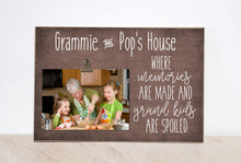 Load image into Gallery viewer, Personalized Picture Frame Gift For Grandma {Grandma&#39;s House... Memories are Made} Custom Photo Frame, Christmas Gift Grandparents Day Gift
