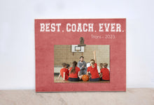 Load image into Gallery viewer, Personalized Gift For Coach, Sports Team Coach Gift, Best Coach Ever, Picture Frame, Sports Frame, Personalized Thank You Gift For Coach
