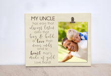 Load image into Gallery viewer, Personalized Uncle Photo Frame, Valentines Day Gift For Uncle, Custom Picture Frame, Uncle Gift, Custom Picture Frame, Father&#39;s Day Gift
