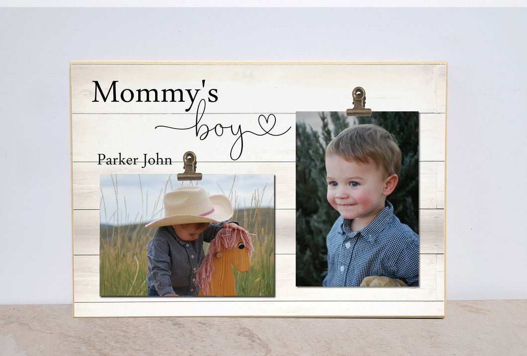 Photo Frame For Mom {Mommy's Boys}  Personalized Picture Frame Valentines Day Gift Idea, Personalized Gift For Mom's Birthday, Gift For Her